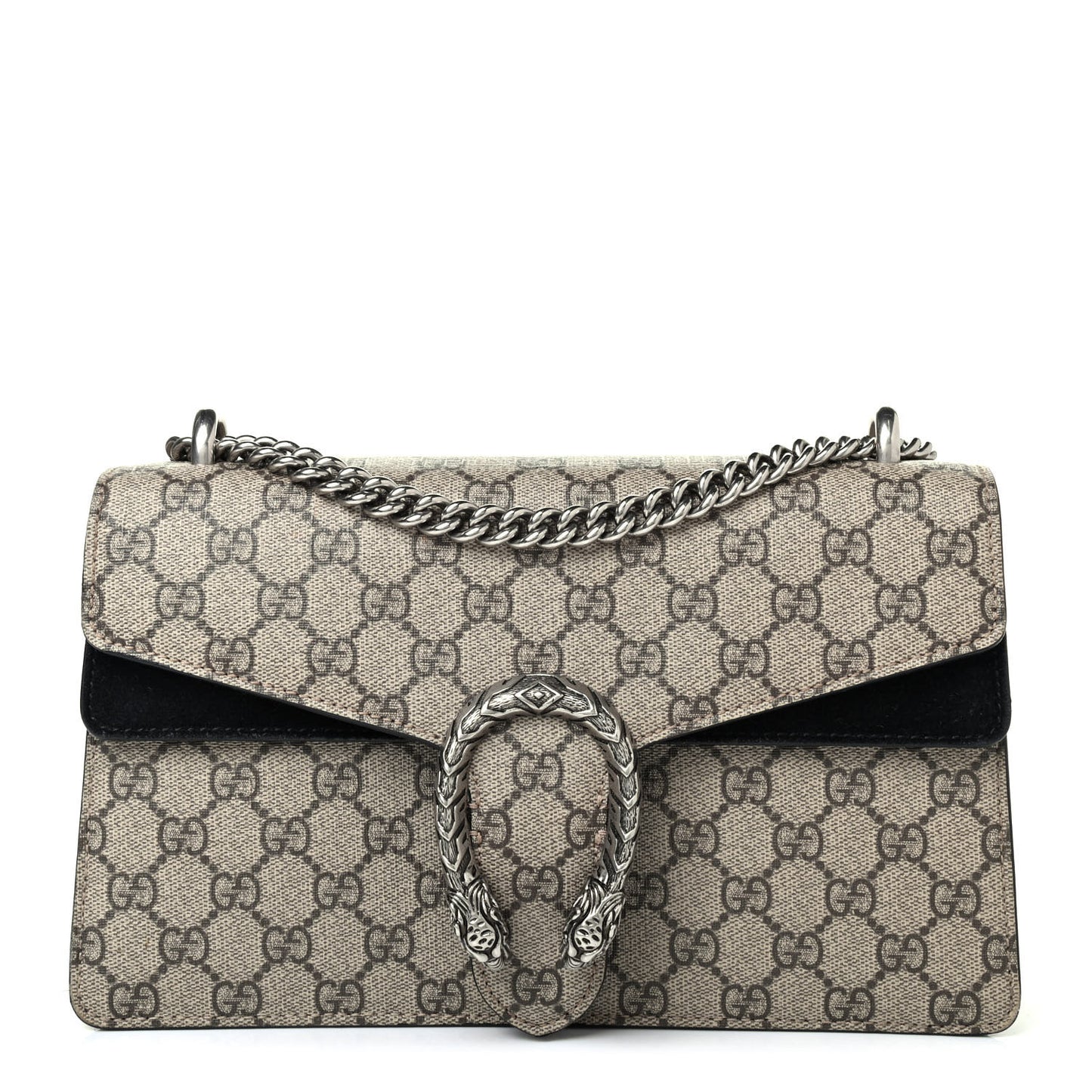 GG Supreme Monogram Small Dionysus Shoulder Bag Black