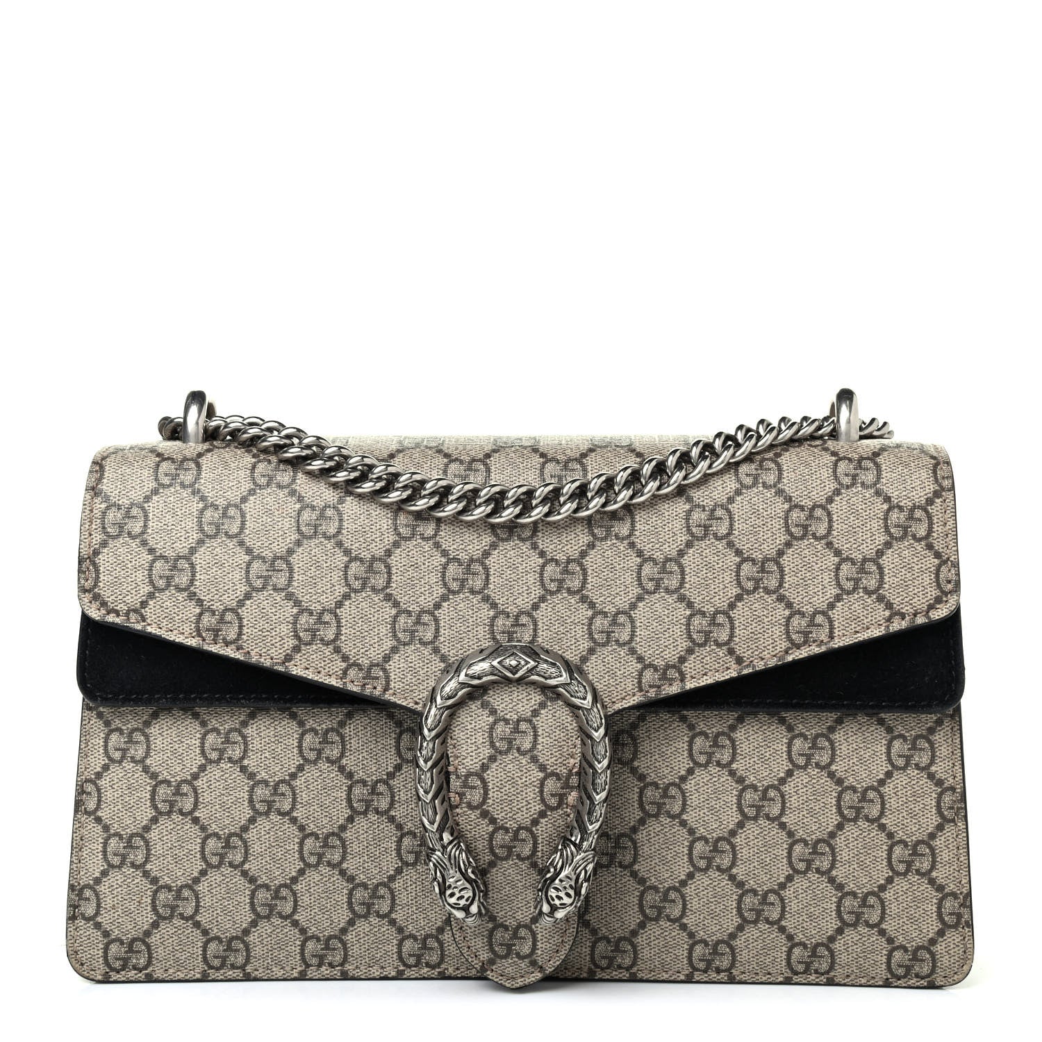 Gucci GG Supreme Monogram Small Dionysus Shoulder Bag Black 1 of 4