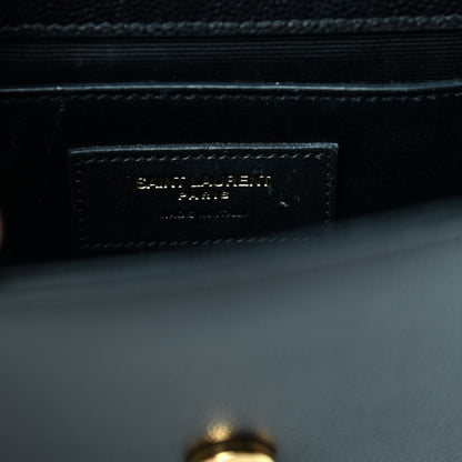 Saint Laurent Grain De Poudre Small Monogram Kate Satchel Black 6 of 10