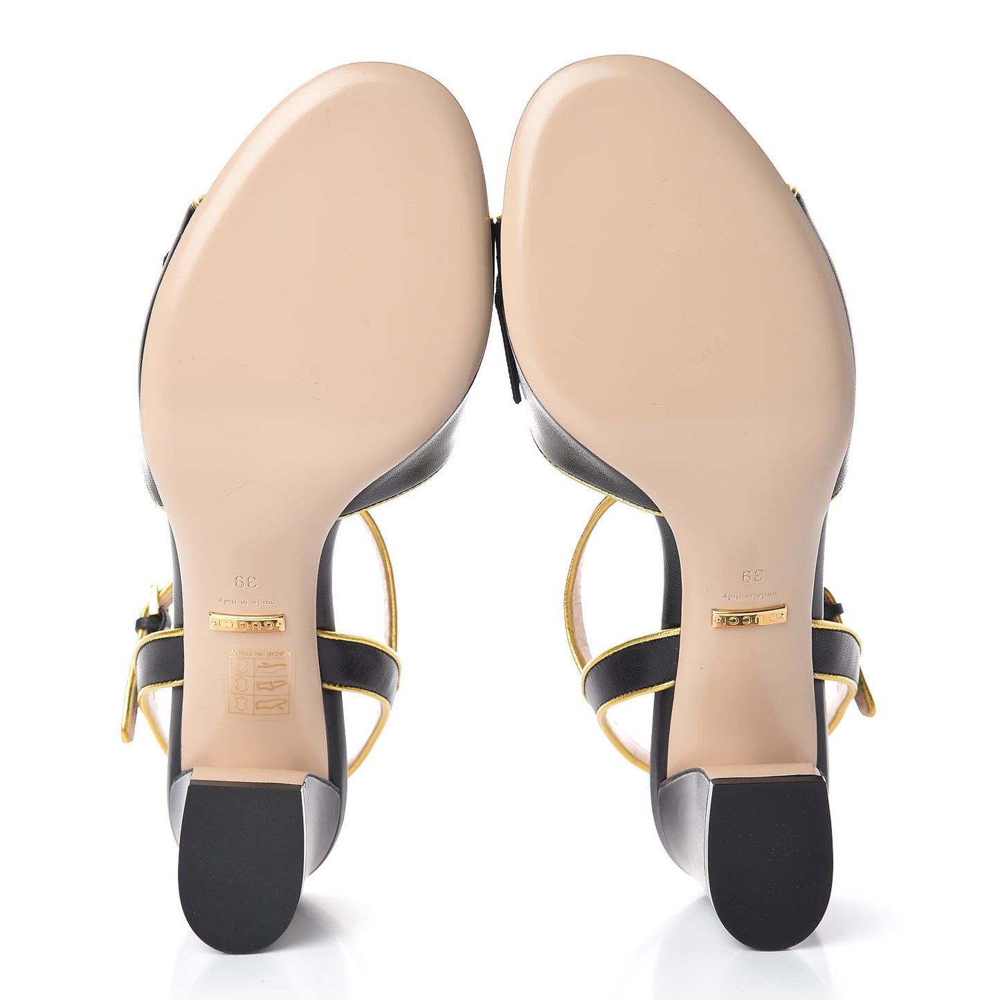 Nappa Silk Pearl Bee Embellished Mid-Heel Sandals 39 Black