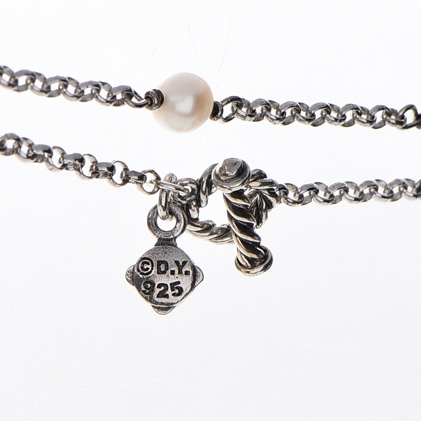Sterling Silver Freshwater Pearl Bead Chain Necklace