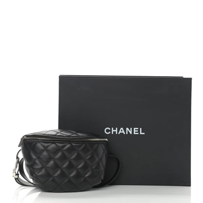 Chanel Calfskin Quilted Waist Belt Bag Black 16 of 16