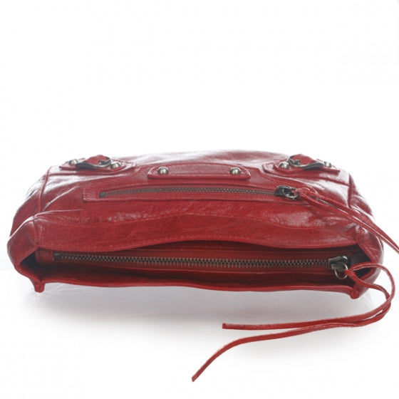 Chevre Porte Toilette Makeup Clutch True Red