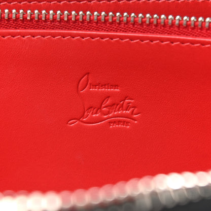Christian Louboutin Calfskin Panettone Spiked Zip Around Wallet Purple 8 of 8