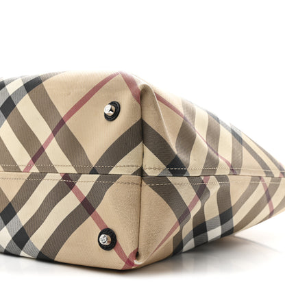 Burberry Nova Check Large Nickie Tote Black 10 of 10