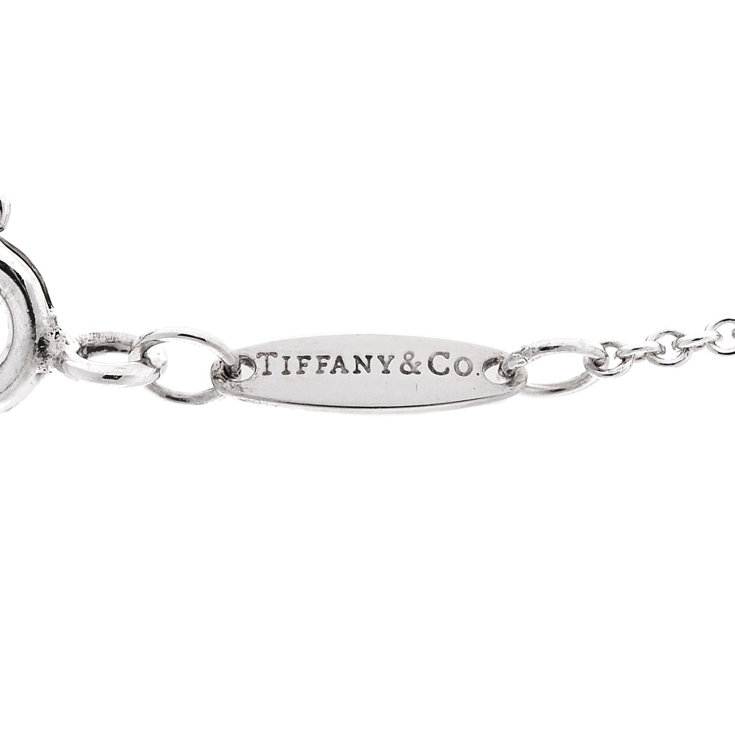 Tiffany Sterling Silver Pink Sapphire Elsa Peretti Color By The Yard Necklace 5 of 7