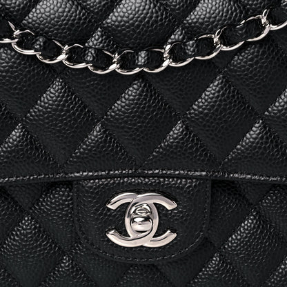 Chanel Caviar Quilted Medium Double Flap Black 8 of 12