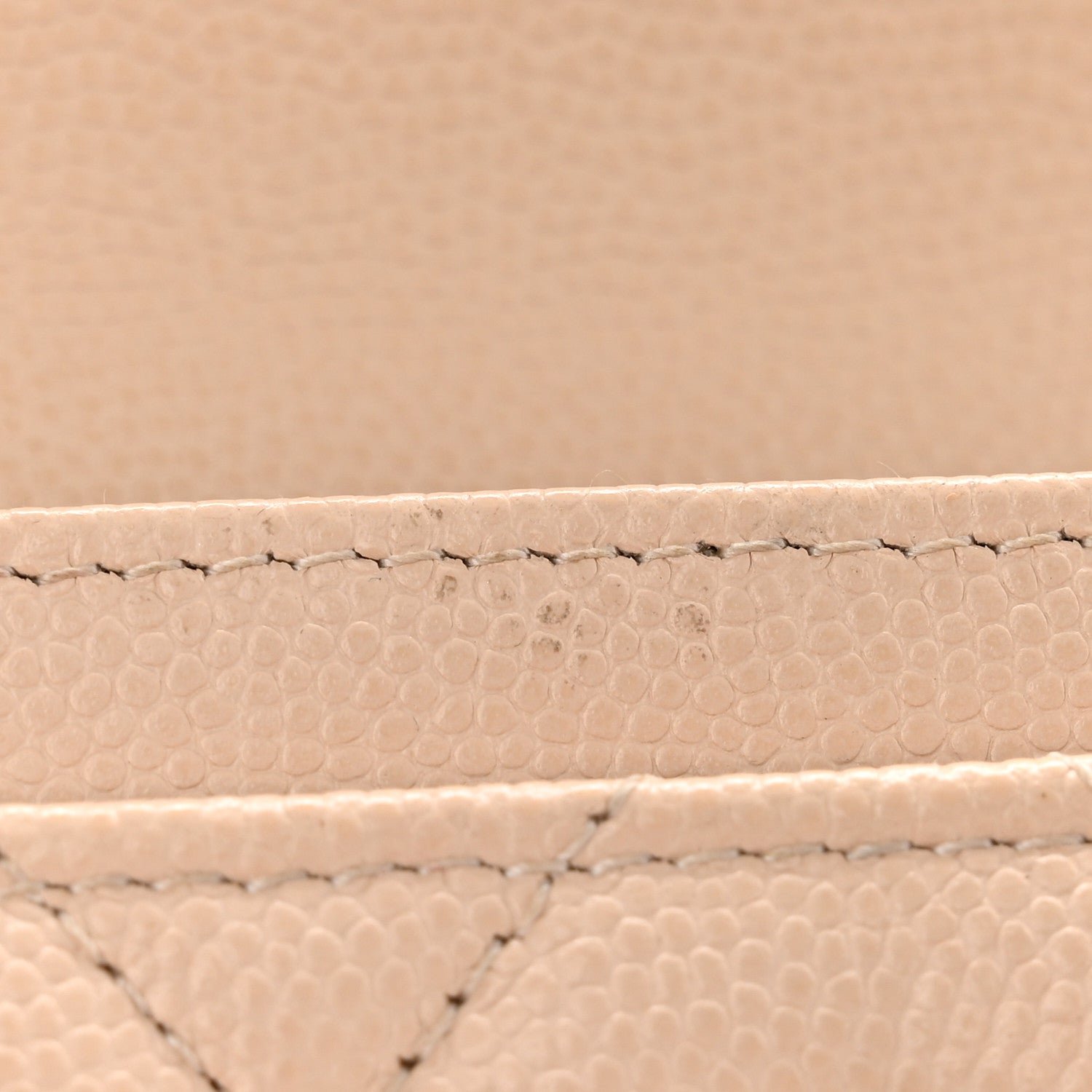 Chanel Caviar Pearl Quilted Coco Candy Flap Card Holder Beige 13 of 15