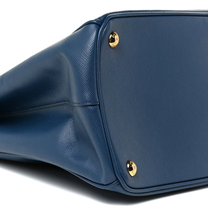 Prada Saffiano Galleria Double Zip Tote Bluette 10 of 16