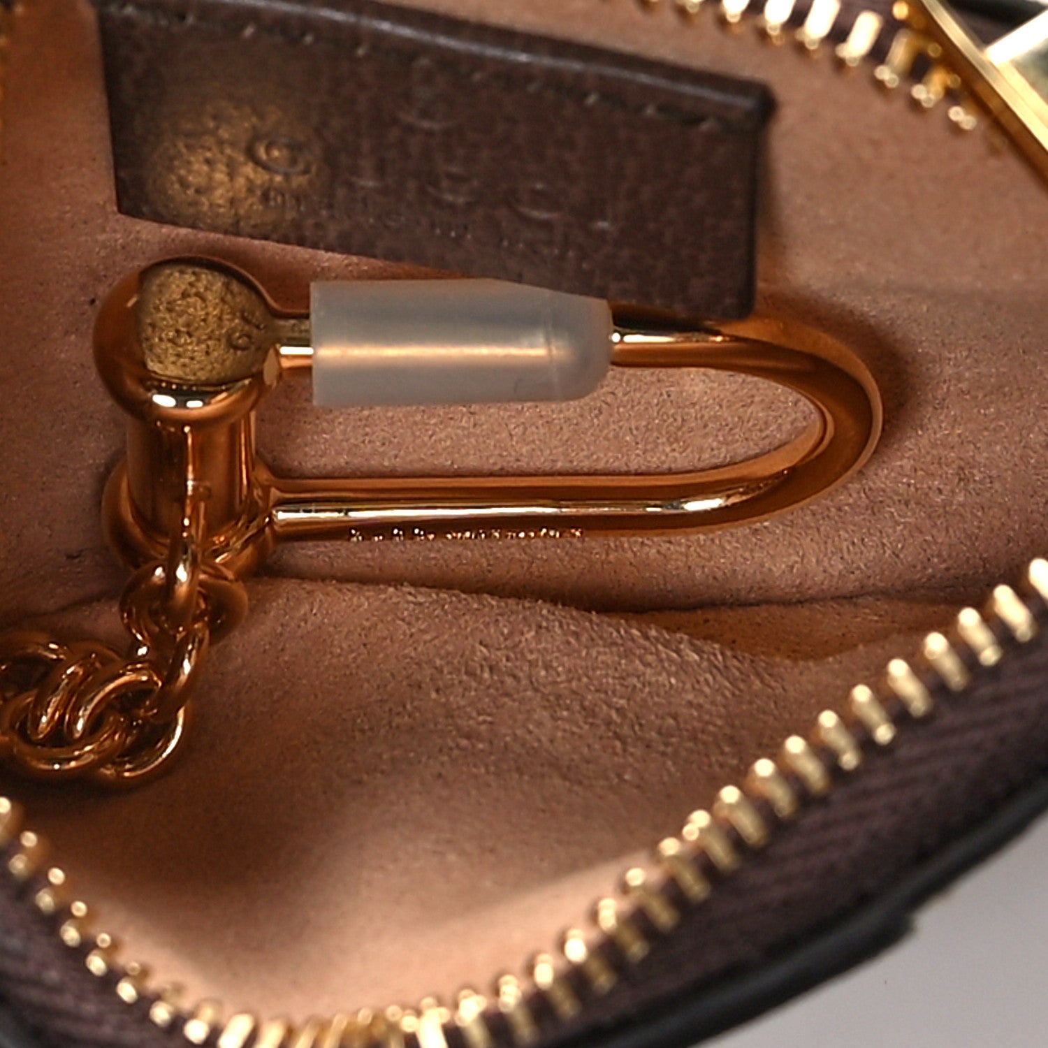 Gucci GG Supreme Monogram Web Ophidia Key Case Beige New Acero 5 of 8