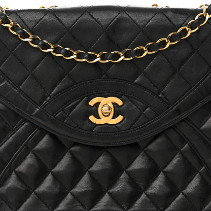 Chanel Lambskin Quilted Paris Medium Single Flap Black 9 of 19