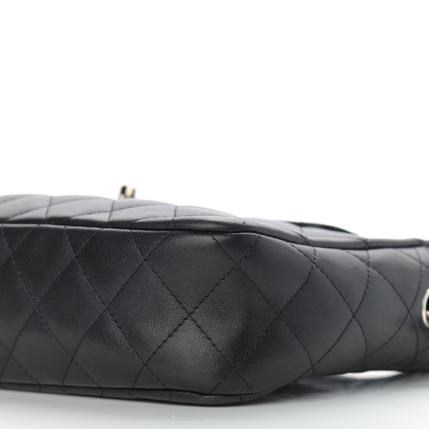 Calfskin Quilted Cambon Camera Bag Black