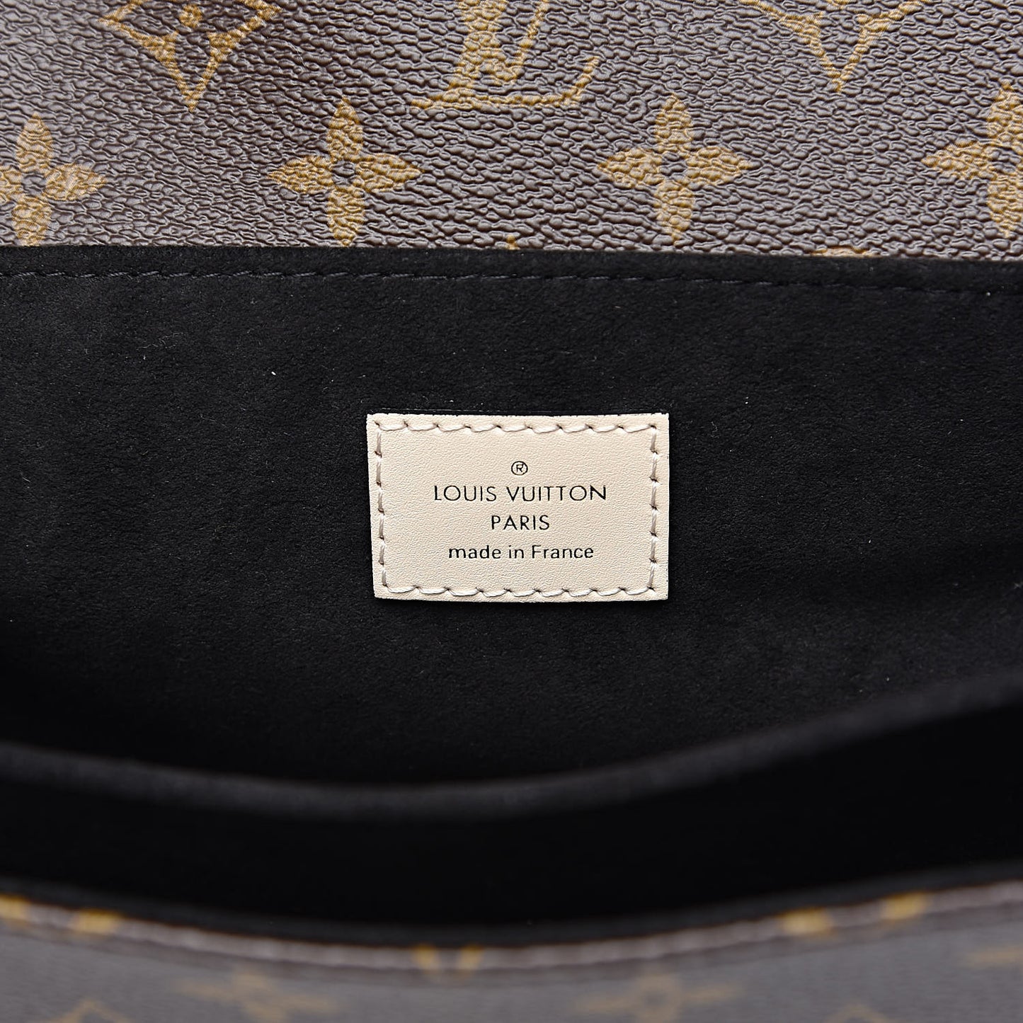 Monogram Braided Pochette Metis Creme Beige
