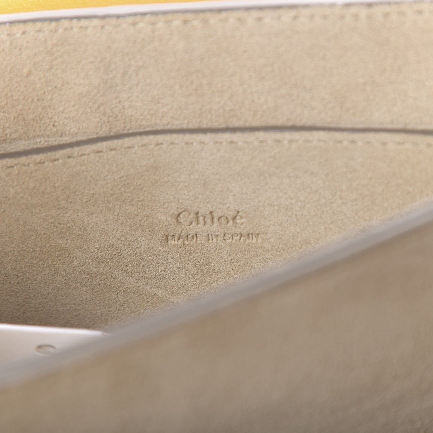 Suede Calfskin Small Faye Shoulder Bag Sunflower