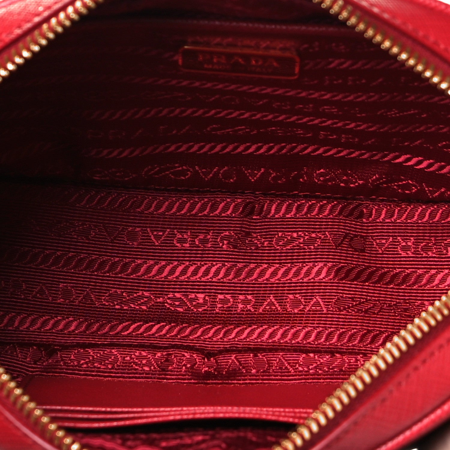 Prada Saffiano Lux Belt Bag Fuoco 5 of 9