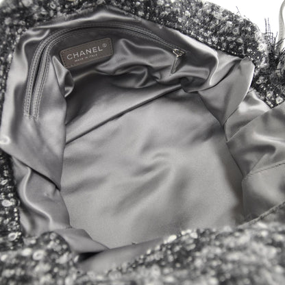 Chanel Lambskin Drawstring Tweedy Tote 6 of 9