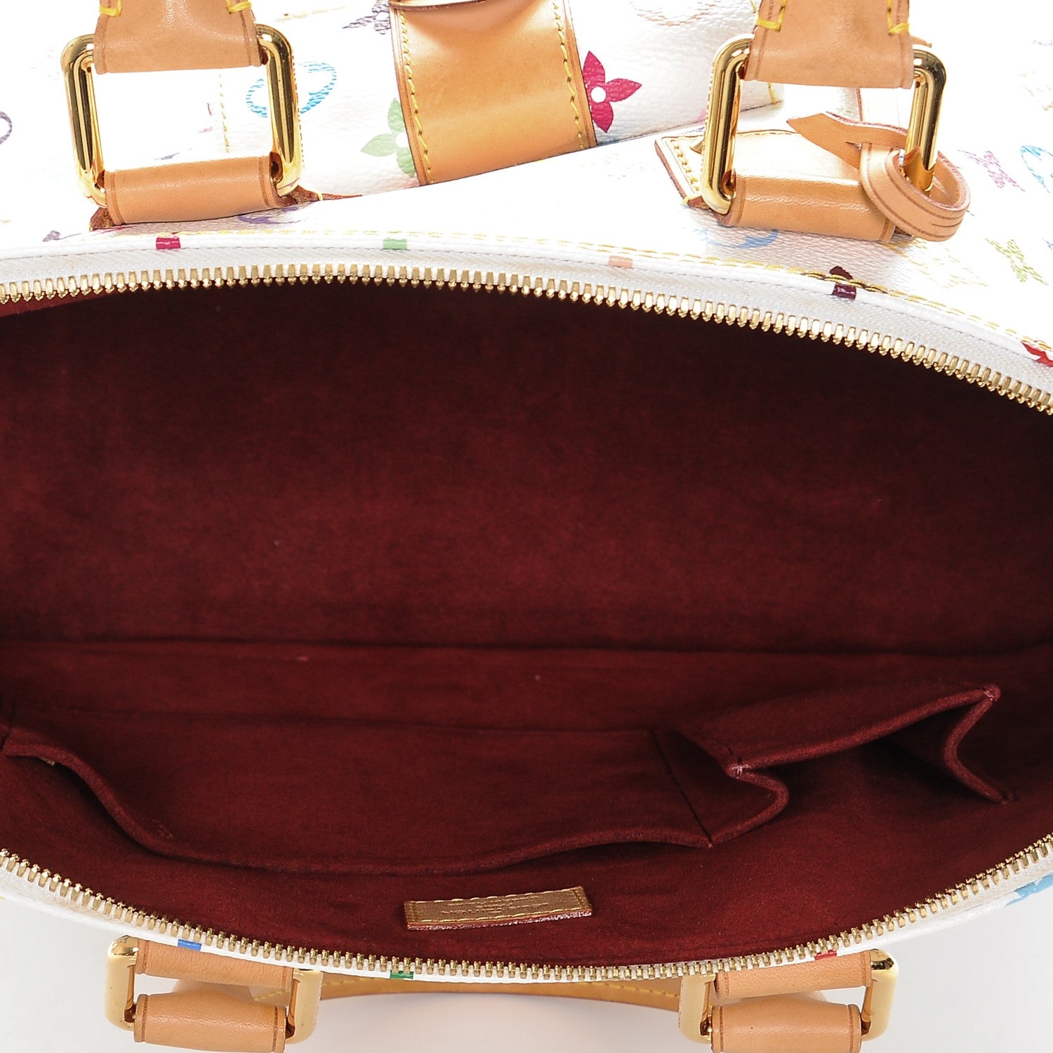 Louis Vuitton Monogram Multicolor Alma GM White 6 of 7