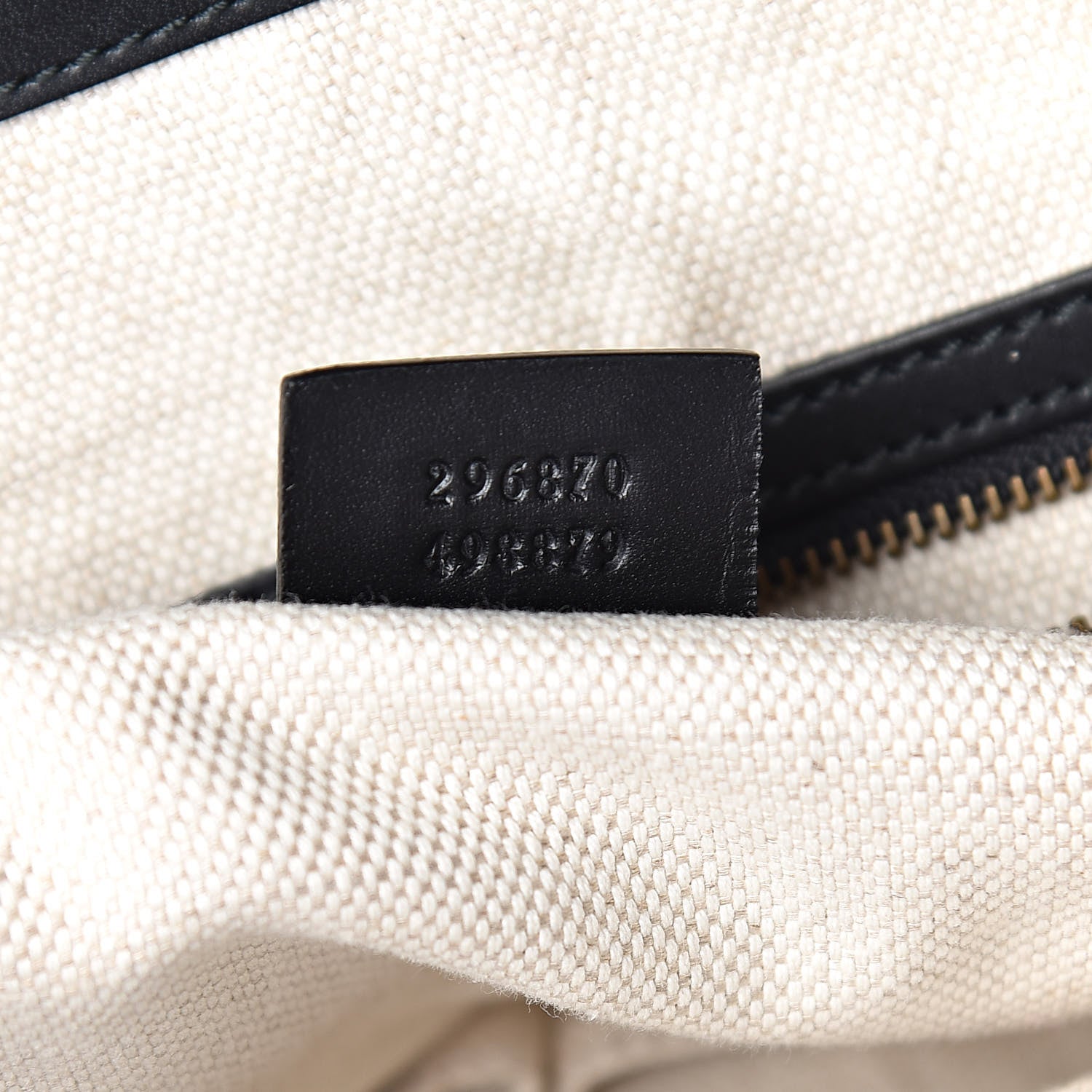 Gucci Monogram Medium Patti Stud Hobo Black 7 of 10