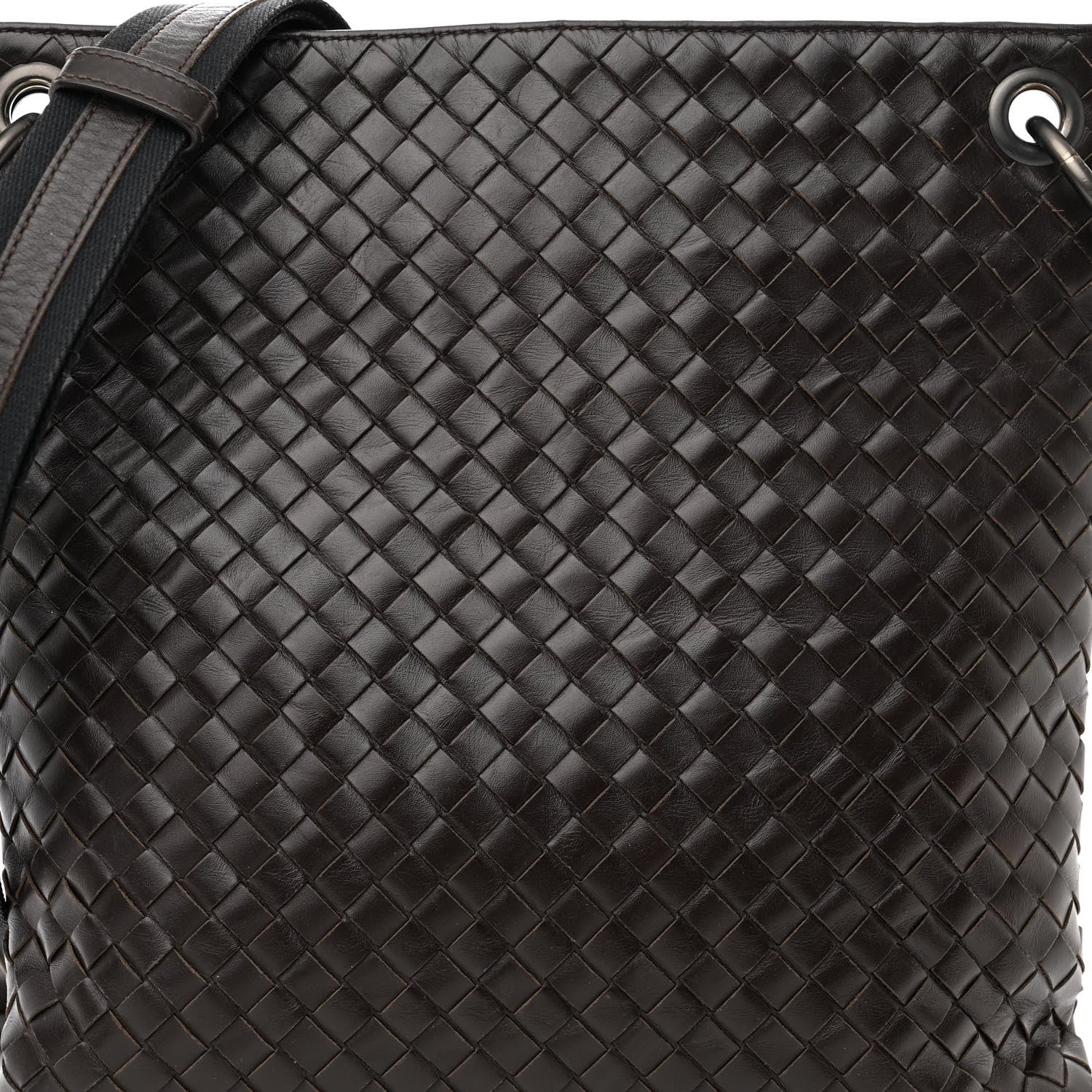 Bottega Veneta Calfskin Intrecciato Small VN Messenger Ebano 6 of 8