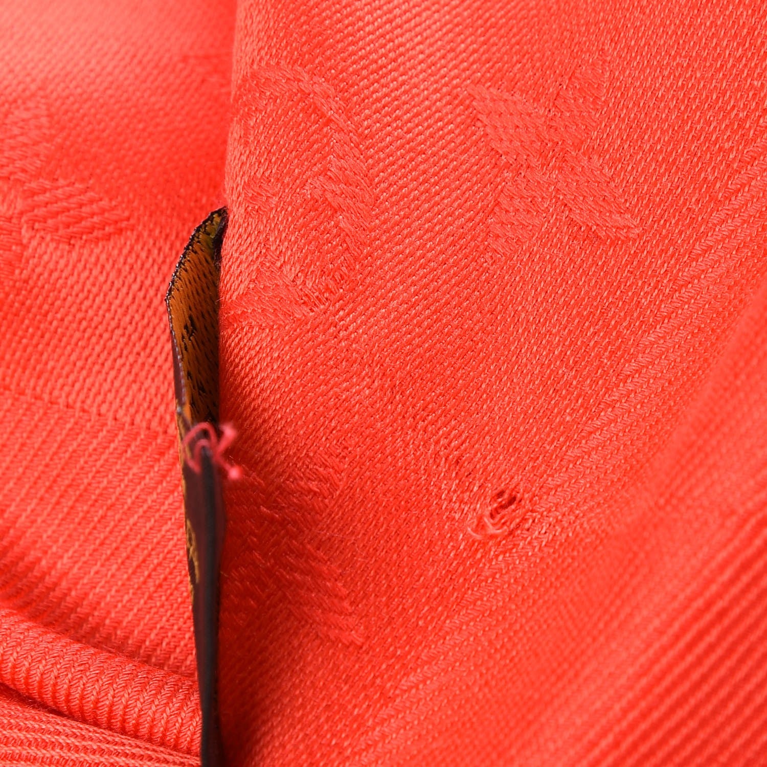 Louis Vuitton Silk Wool Monogram Shawl Coquelicot 5 of 6