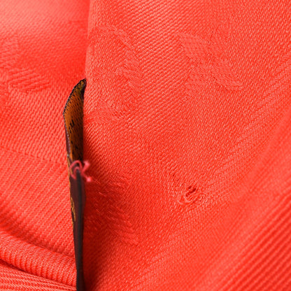 Louis Vuitton Silk Wool Monogram Shawl Coquelicot 5 of 6