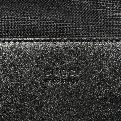 Gucci GG Supreme Monogram Calfskin Web Sling Backpack Black Grey 6 of 10