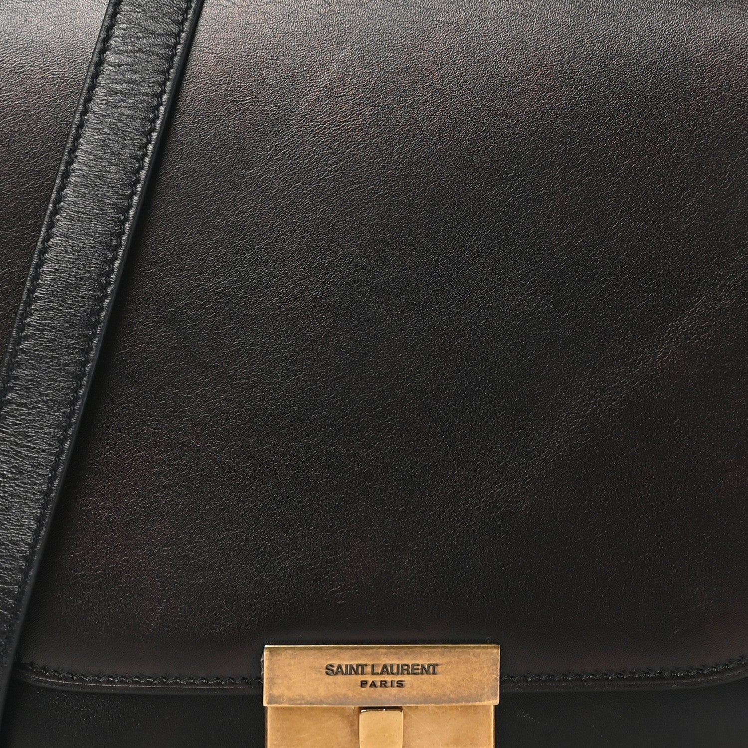 Saint Laurent Calfskin Betty Messenger Black 8 of 11