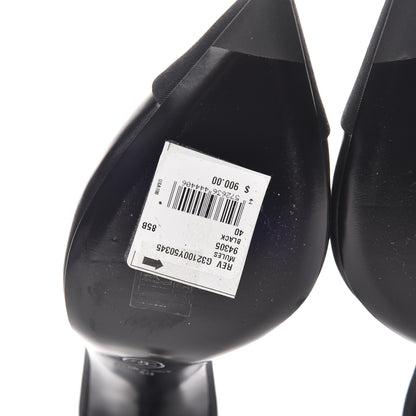 Chanel Goatskin Grosgrain Cap Toe Pearl Mule 40 Black 6 of 11