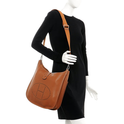 Hermes Taurillon Clemence Evelyne III GM Gold 2 of 7
