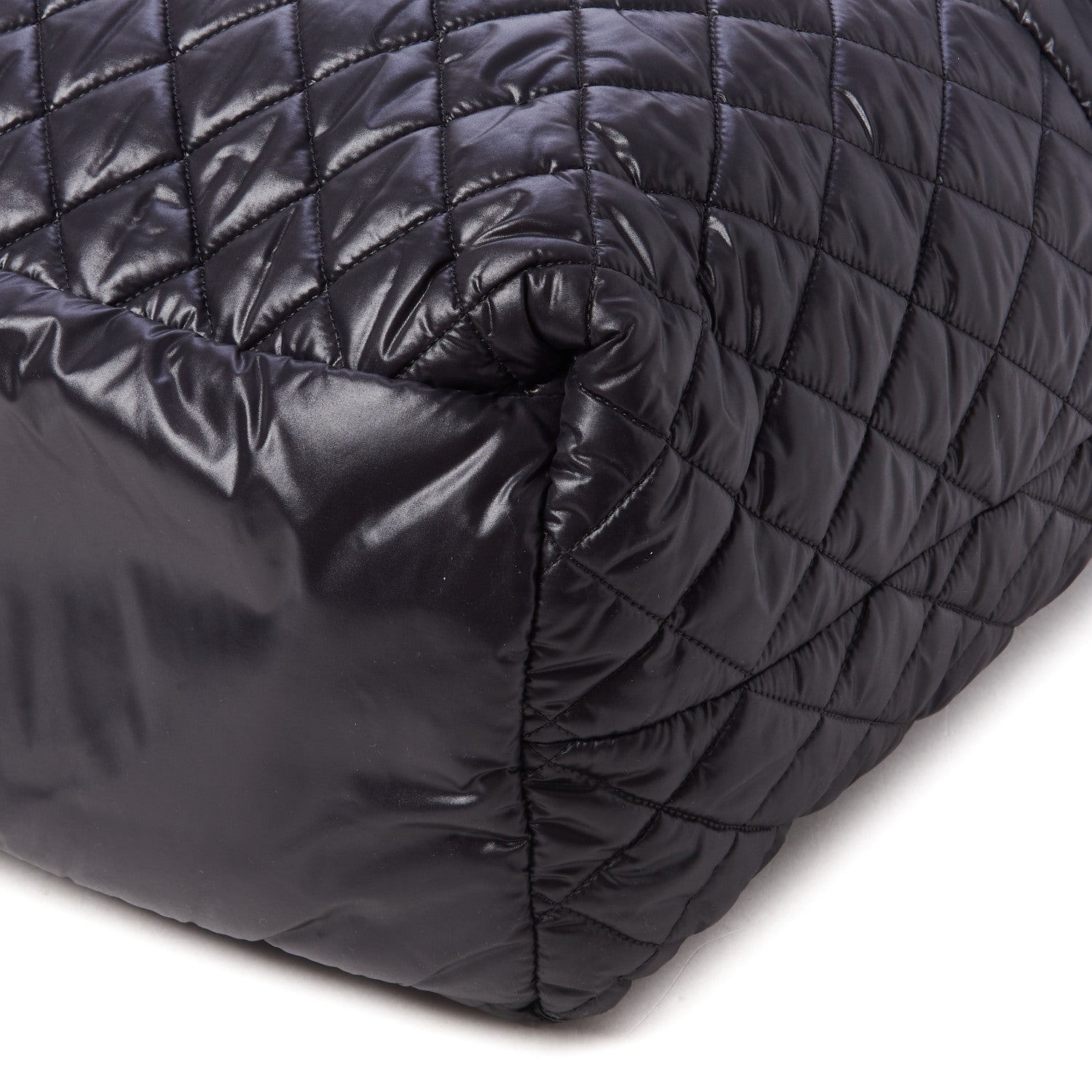 Chanel Nylon Quilted Large Coco Cocoon Tote Black 5 of 10