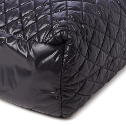 Chanel Nylon Quilted Large Coco Cocoon Tote Black 5 of 10