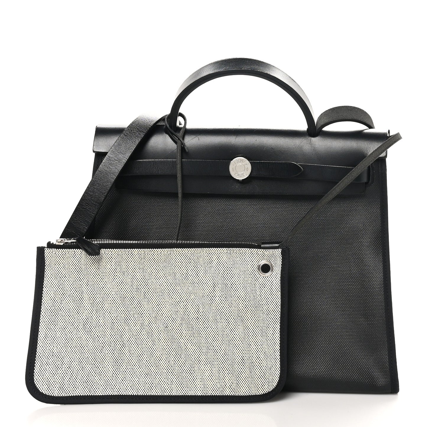Toile H Berline Vache Hunter Herbag Zip PM 31 Black Ecru