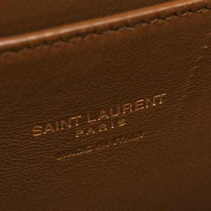 Saint Laurent Suede Calfskin Monogram Small Solferino Satchel Caramel Cognac 11 of 13