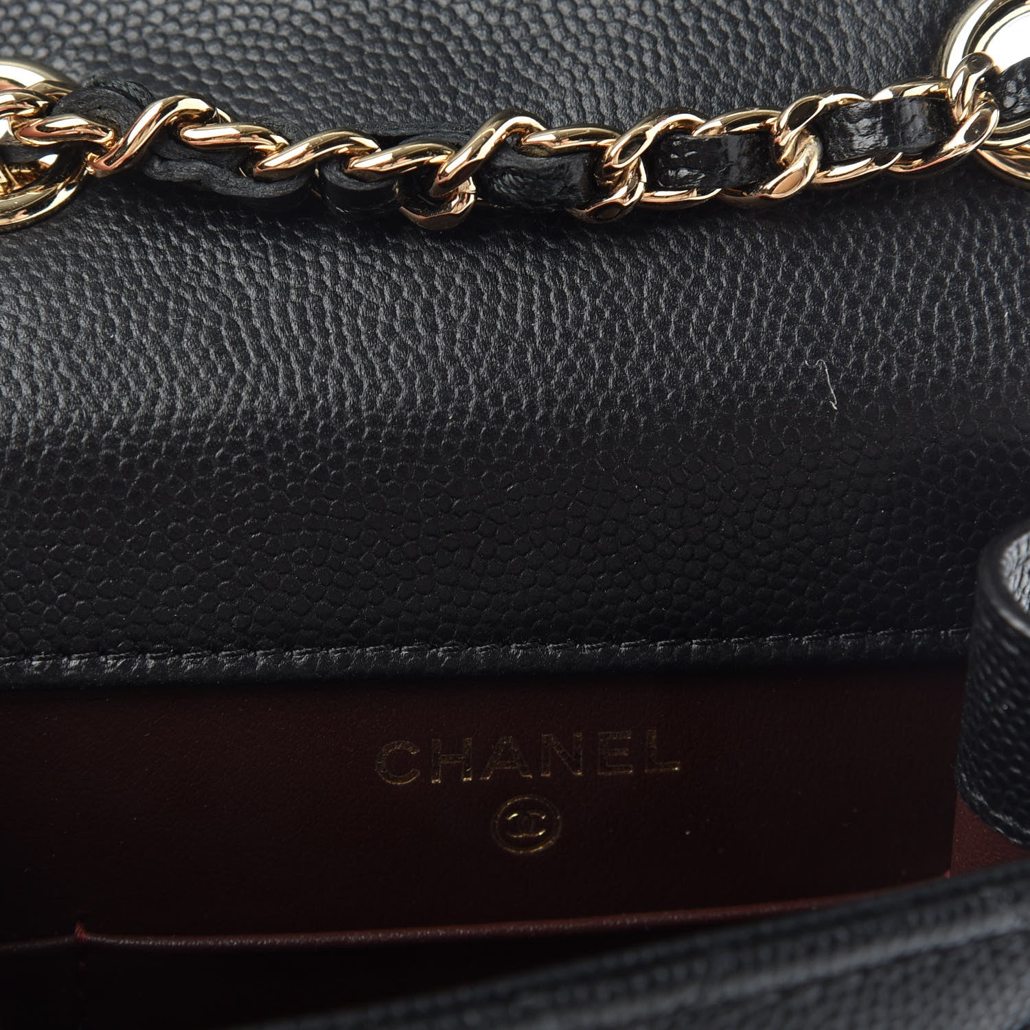 Chanel Caviar Quilted Classic Phone Holder Black 6 of 9
