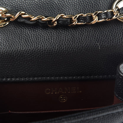 Chanel Caviar Quilted Classic Phone Holder Black 6 of 9