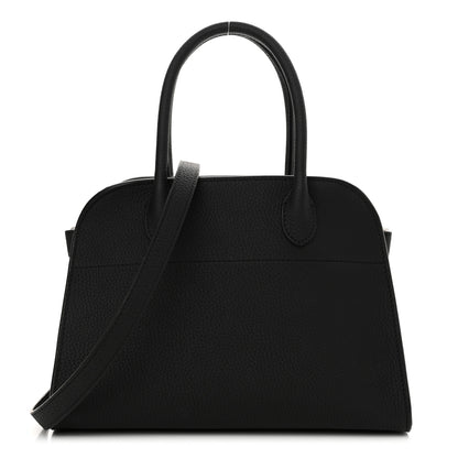 The Row Grained Calfskin Soft Margaux 10 Bag Black 1 of 10