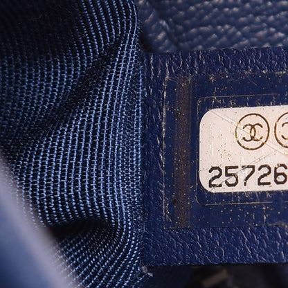 Chanel Patent Goatskin Quilted Small Gabrielle Hobo Blue 10 of 11
