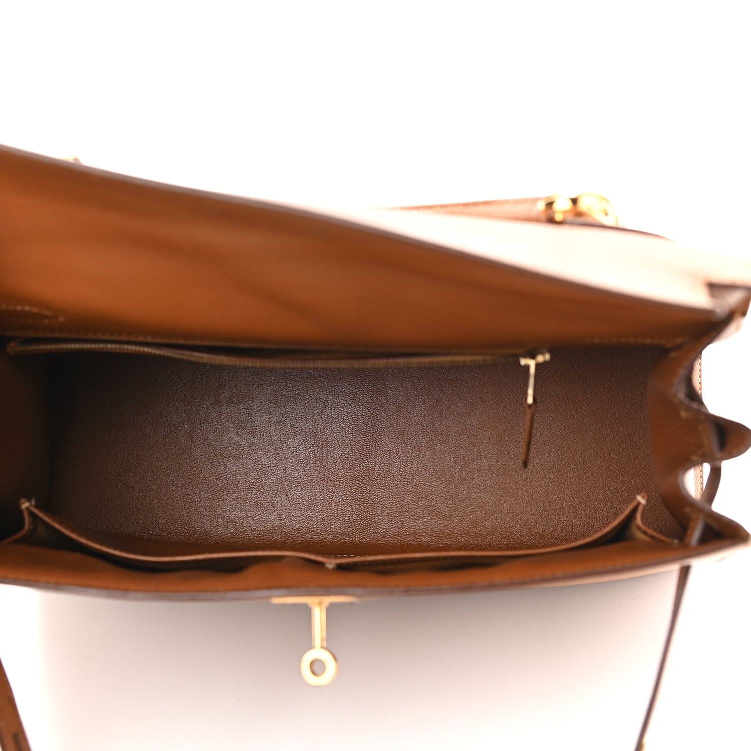 Hermes Courchevel Kelly Sellier 32 Gold 4 of 10