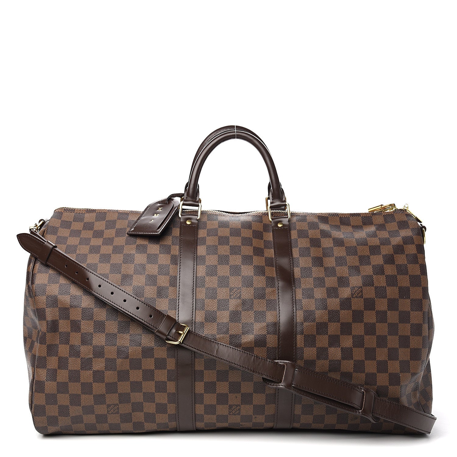 Louis Vuitton Damier Ebene Keepall Bandouliere 55 1 of 14