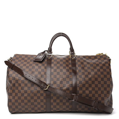 Louis Vuitton Damier Ebene Keepall Bandouliere 55 1 of 14