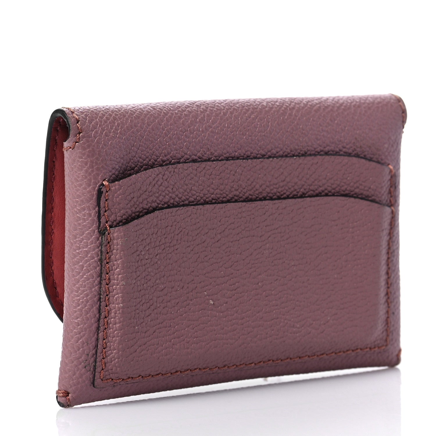 Burberry Soft Grain Calfskin Haymarket Check Mayfield Card Case Dusty Pink 3 of 7