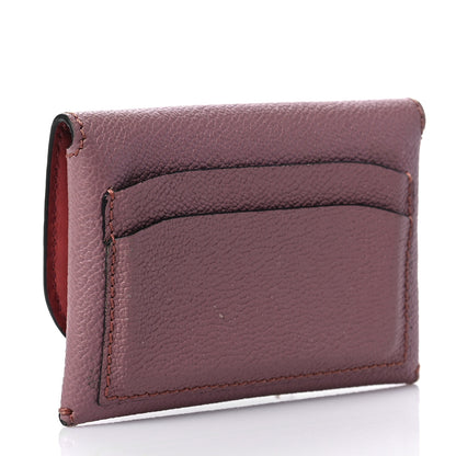 Burberry Soft Grain Calfskin Haymarket Check Mayfield Card Case Dusty Pink 3 of 7
