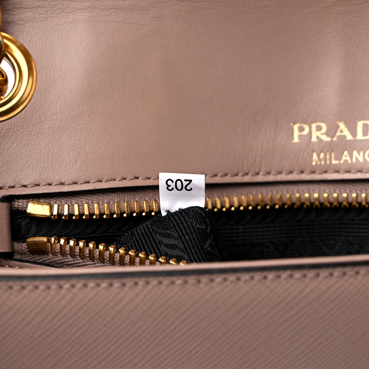 Prada Saffiano Flap Shoulder Bag Cipria 7 of 12
