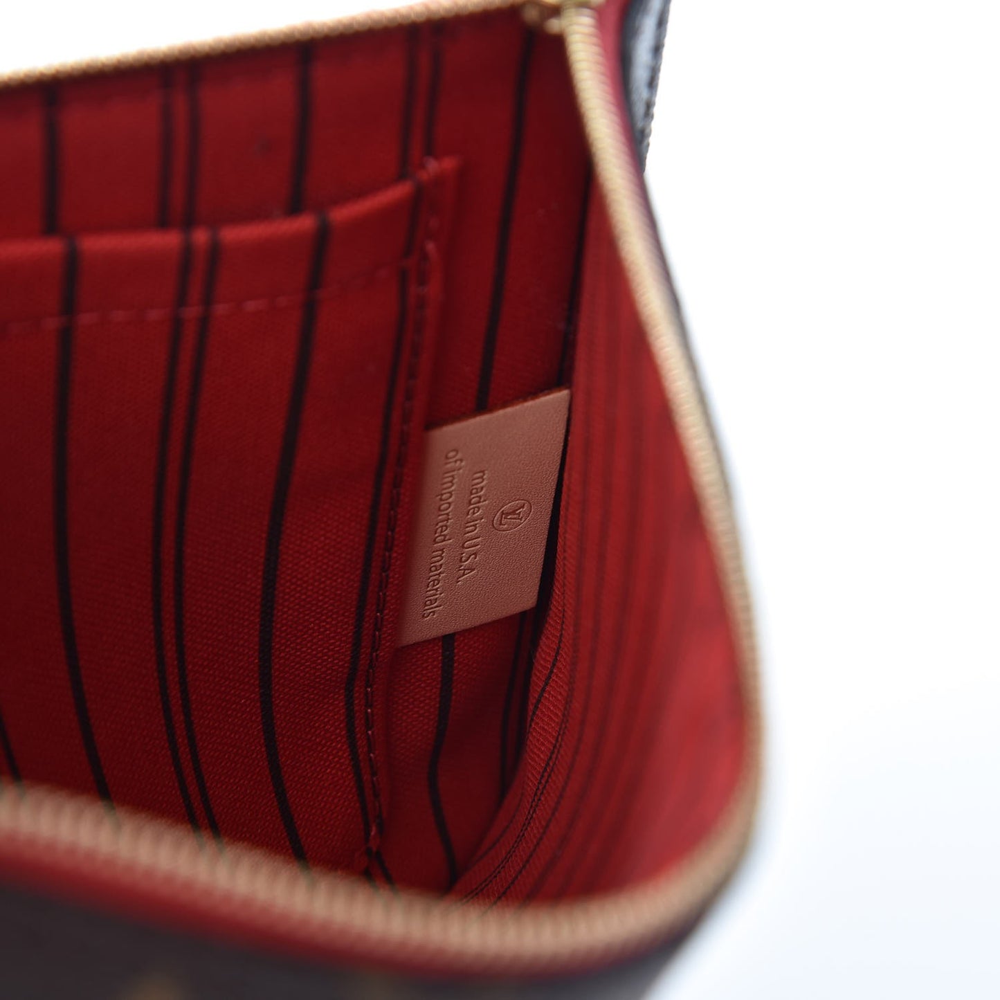 Monogram Neverfull MM GM Pochette Cherry