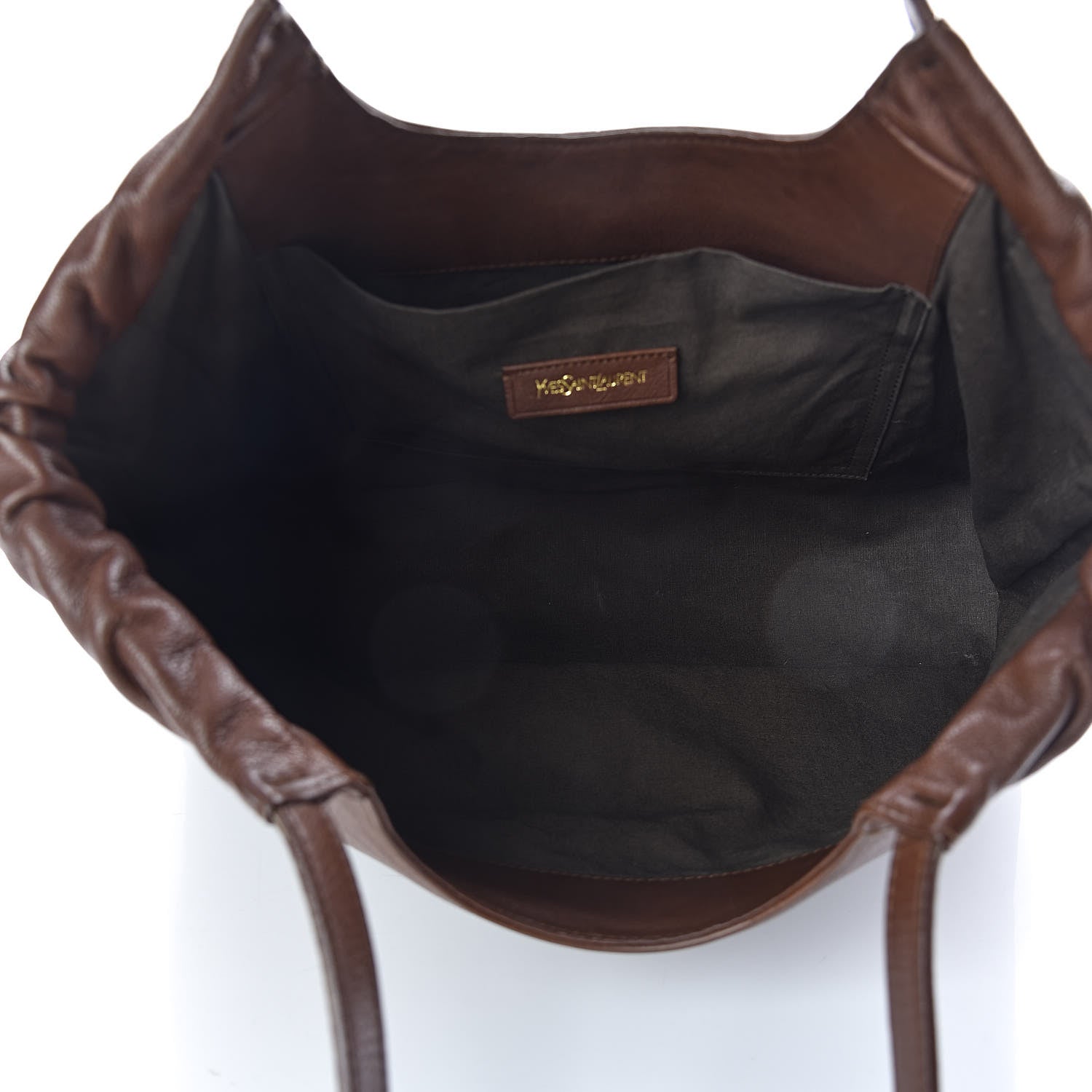 Saint Laurent Calfskin Belle de Jour Cabas Tote Brown 5 of 14