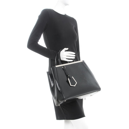 Fendi Patent Vitello Elite Regular 2Jours Tote Black 3 of 18