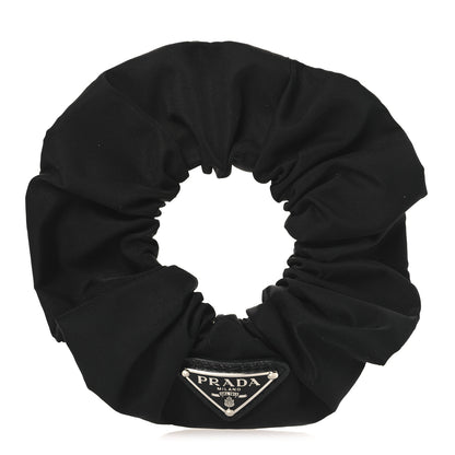 Prada Re-Nylon Metal Logo Scrunchie Black 1 of 4
