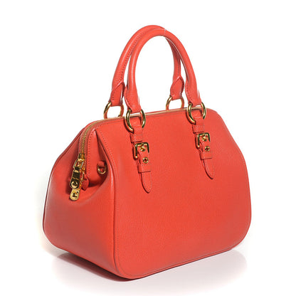 Miu Miu Goatskin Madras Bauletto Mardarino 3 of 9
