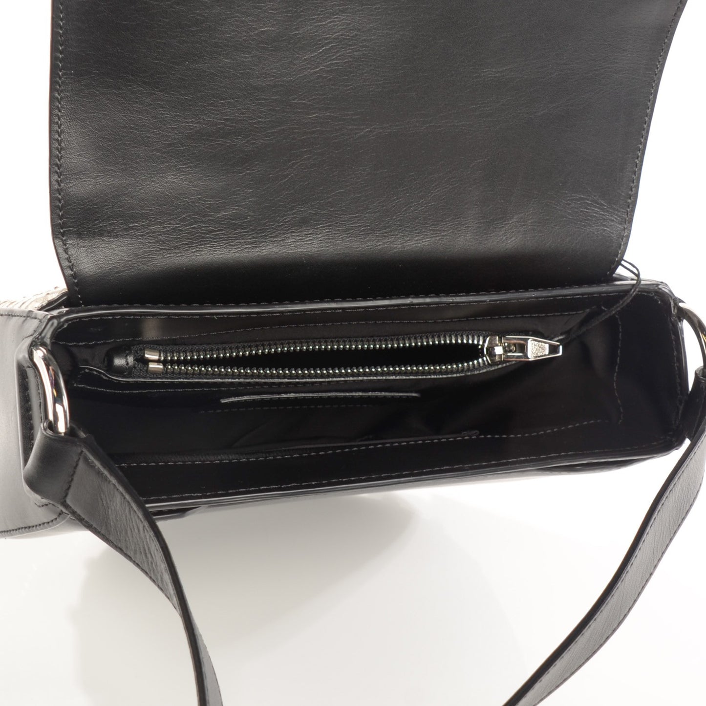 Python Lia Sling Black Silver Hardware