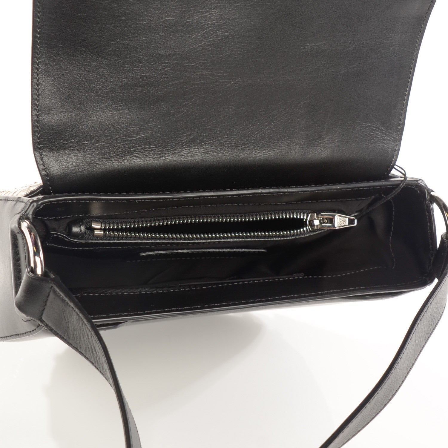 Alexander Wang Python Lia Sling Black Silver Hardware 5 of 8